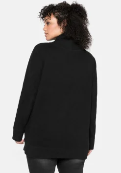 Sweatshirt mit Stehkragen, in Waffelpiqué-Optik<sheego New