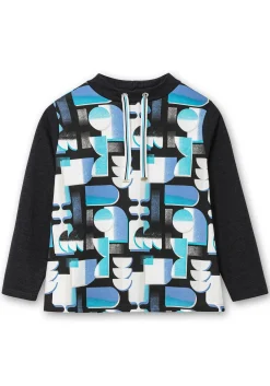 Sweatshirt mit Stehkragen und Grafikprint<sheego Hot