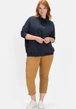 Sweatshirt mit Stehkragen und Tunnelzug<sheego New