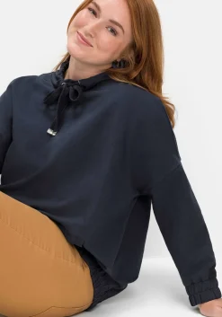 Sweatshirt mit Stehkragen und Tunnelzug<sheego New