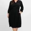 Tailliertes Kleid mit Taschen, in Strukturqualität<sheego New