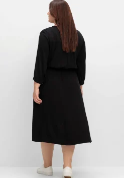 Tailliertes Kleid mit Taschen, in Strukturqualität<sheego New