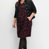 Tailliertes Shirtkleid mit 3/4-Arm und floralem Print<sheego Clearance