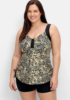Tankini-Oberteil im Paisleymuster, mit Raffung seitlich<sheego New