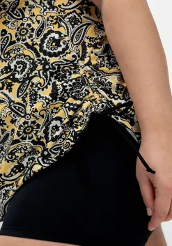 Tankini-Oberteil im Paisleymuster, mit Raffung seitlich<sheego New