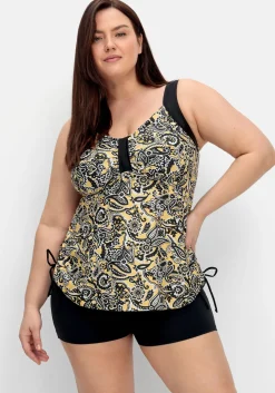 Tankini-Oberteil im Paisleymuster, mit Raffung seitlich<sheego New