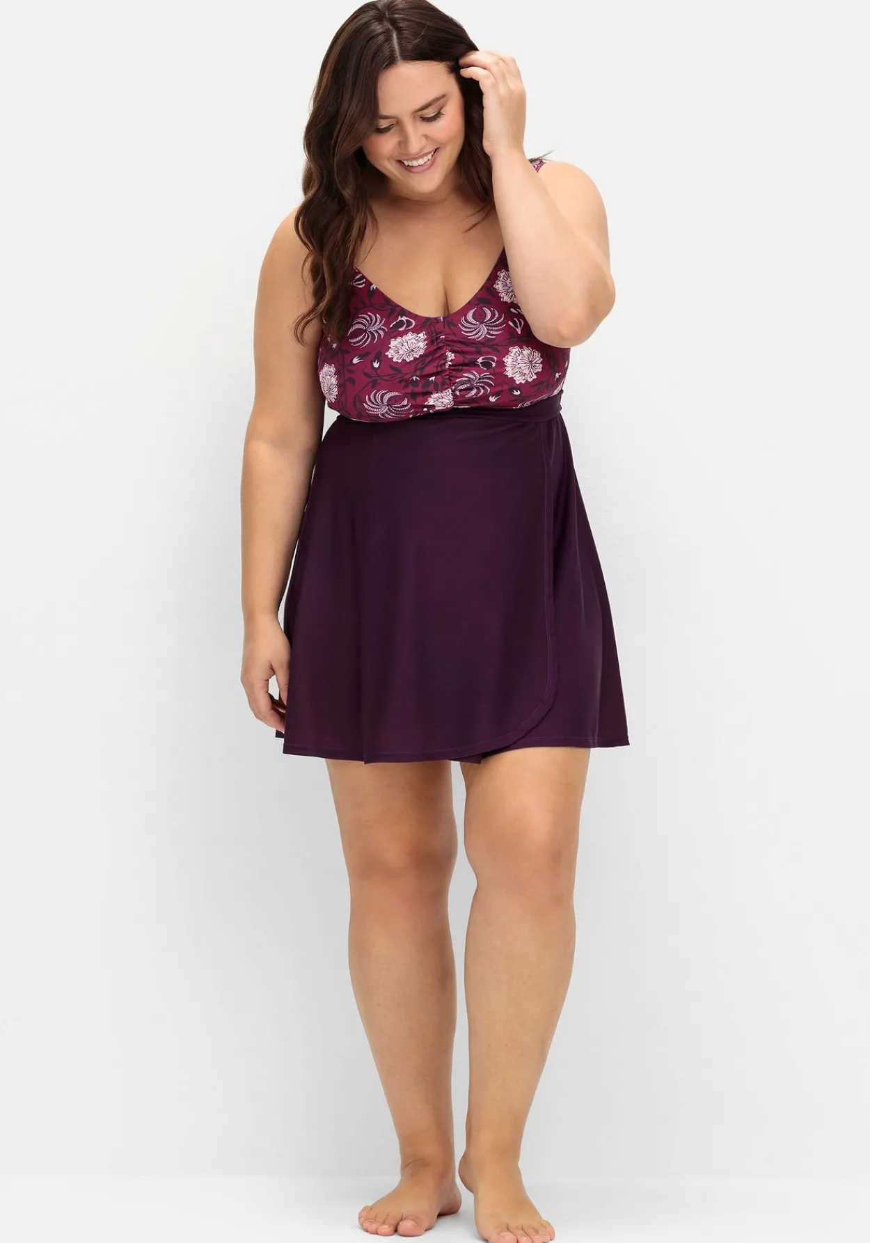 Tankini-Oberteil in ausgestellter Longform<sheego by Joe Browns Outlet