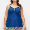 Tankini-Oberteil in leichter A-Linie, mit Kontrastdetails<feel good Hot