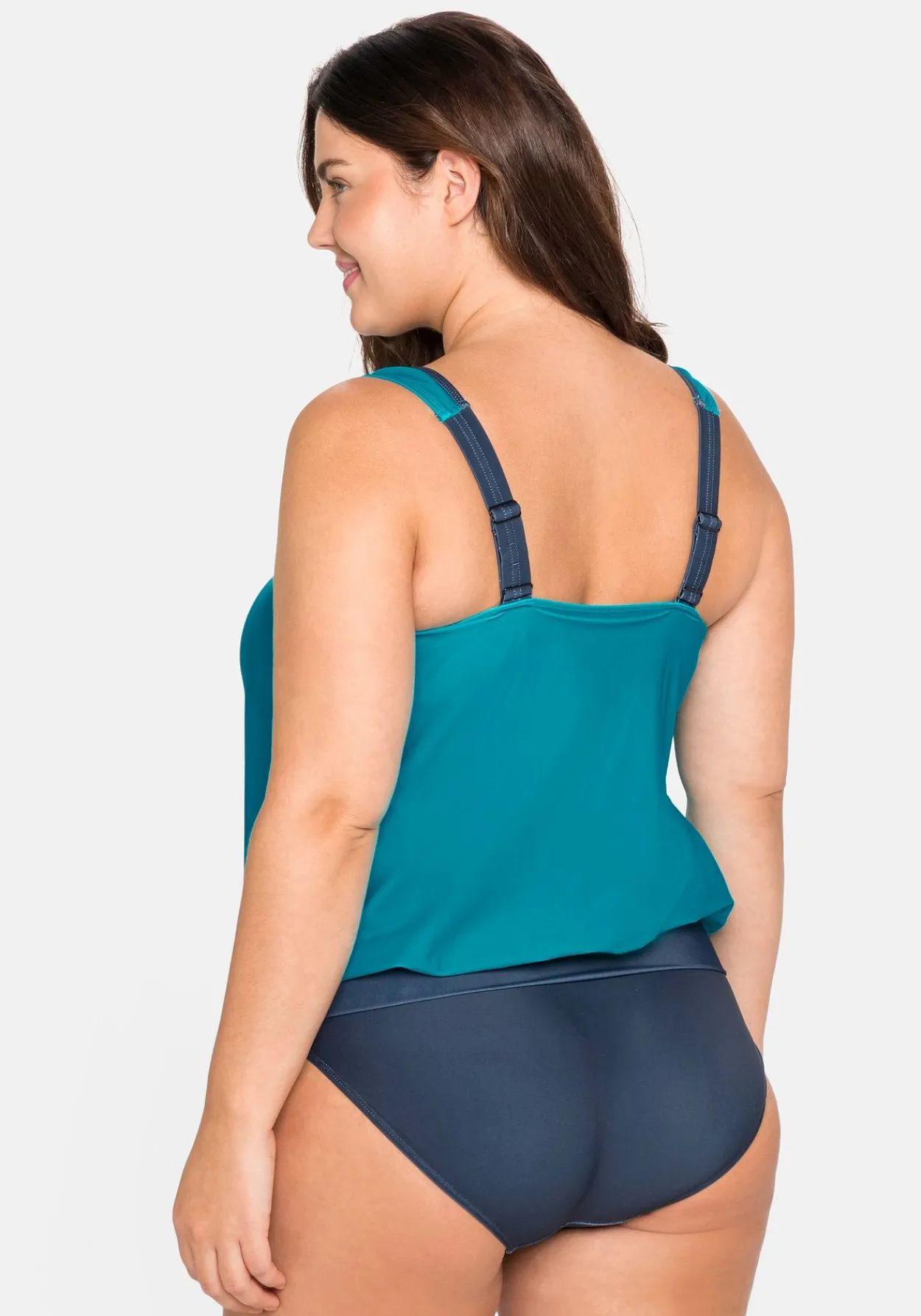 Tankini-Oberteil in Oversized-Form, elastischer Bund<sheego New