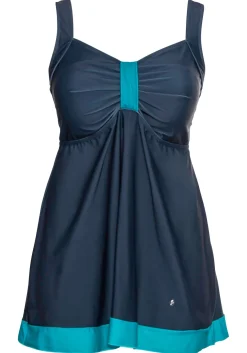 Tankini-Oberteil mit Kontrastdetails, in Longform<sheego Best