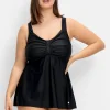 Tankini-Oberteil mit Raffung im Brustbereich<sheego Outlet