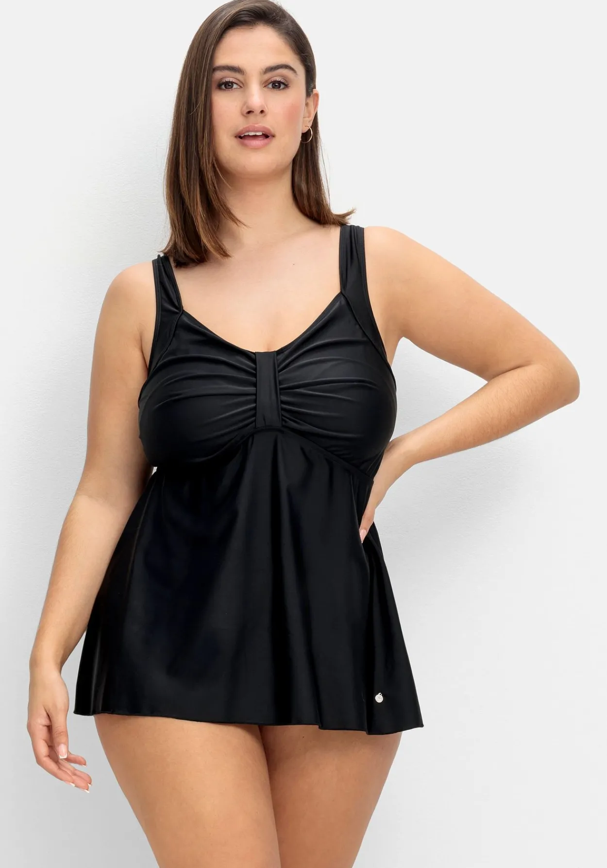 Tankini-Oberteil mit Raffung im Brustbereich<sheego Outlet