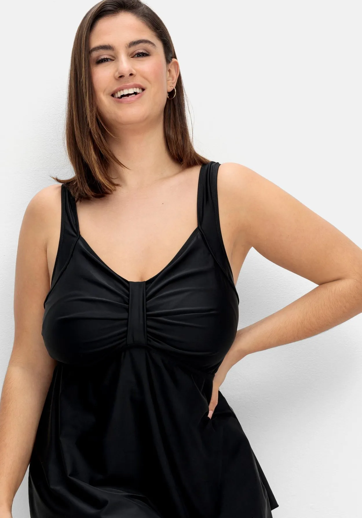 Tankini-Oberteil mit Raffung im Brustbereich<sheego Outlet
