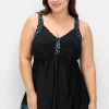 Tankini-Top in Longform, mit Pünktchenprint<sheego New