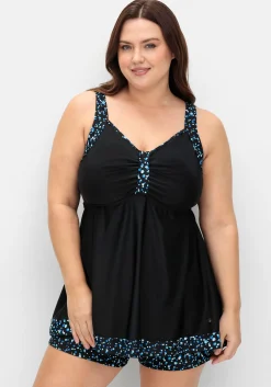 Tankini-Top in Longform, mit Pünktchenprint<sheego New