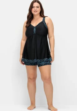 Tankini-Top in Longform, mit Pünktchenprint<sheego New