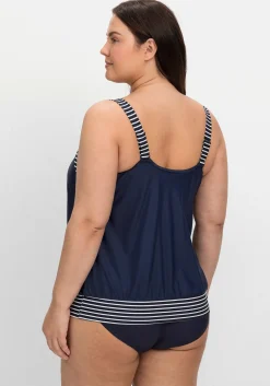 Tankini-Top in Oversized-Form mit Streifendetails<sheego Clearance