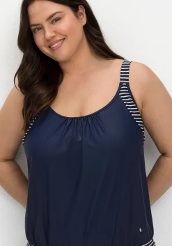Tankini-Top in Oversized-Form mit Streifendetails<sheego Clearance