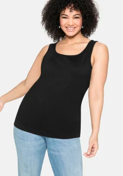 Tanktop aus Baumwolle, mit Rundhalsausschnitt<sheego New