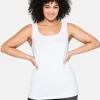 Tanktop aus Baumwolle, mit Rundhalsausschnitt<sheego Online