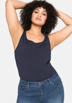 Tanktop aus Baumwolle, mit Rundhalsausschnitt<sheego Best