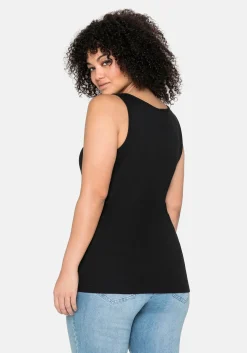 Tanktop aus Baumwolle, mit Rundhalsausschnitt<sheego New