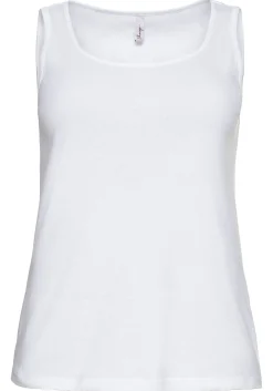 Tanktop aus Baumwolle, mit Rundhalsausschnitt<sheego Online
