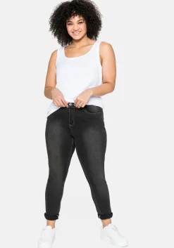 Tanktop aus Baumwolle, mit Rundhalsausschnitt<sheego Online