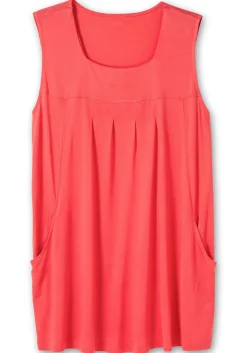 Top in A-Linie, mit Karree-Ausschnitt und Taschen<sheego New