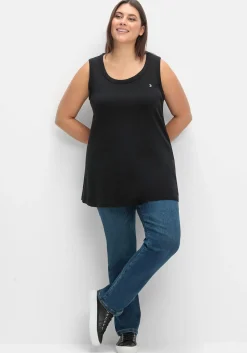 Top in leichter A-Linie, aus Rippqualität<sheego Fashion
