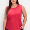 Top mit kurzer Knopfleiste<sheego Outlet