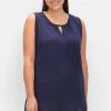 Top mit leichter Raffung und Cut-out am Ausschnitt<sheego Discount