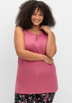 Top mit leichter Raffung und Cut-out am Ausschnitt<sheego Outlet