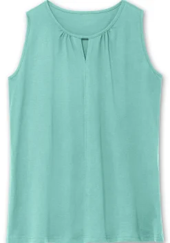 Top mit leichter Raffung und Cut-out am Ausschnitt<sheego Hot
