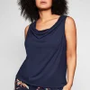 Top mit Wasserfallkragen und Gummibund<sheego Discount