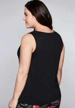 Top mit Wasserfallkragen und Gummibund<sheego Sale