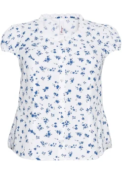 Trachtenbluse mit schmaler Rüsche und Puffärmeln<sheego Best