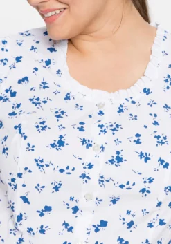 Trachtenbluse mit schmaler Rüsche und Puffärmeln<sheego Best