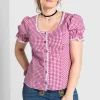 Trachtenbluse mit typischem Trachtenkaro<sheego Fashion