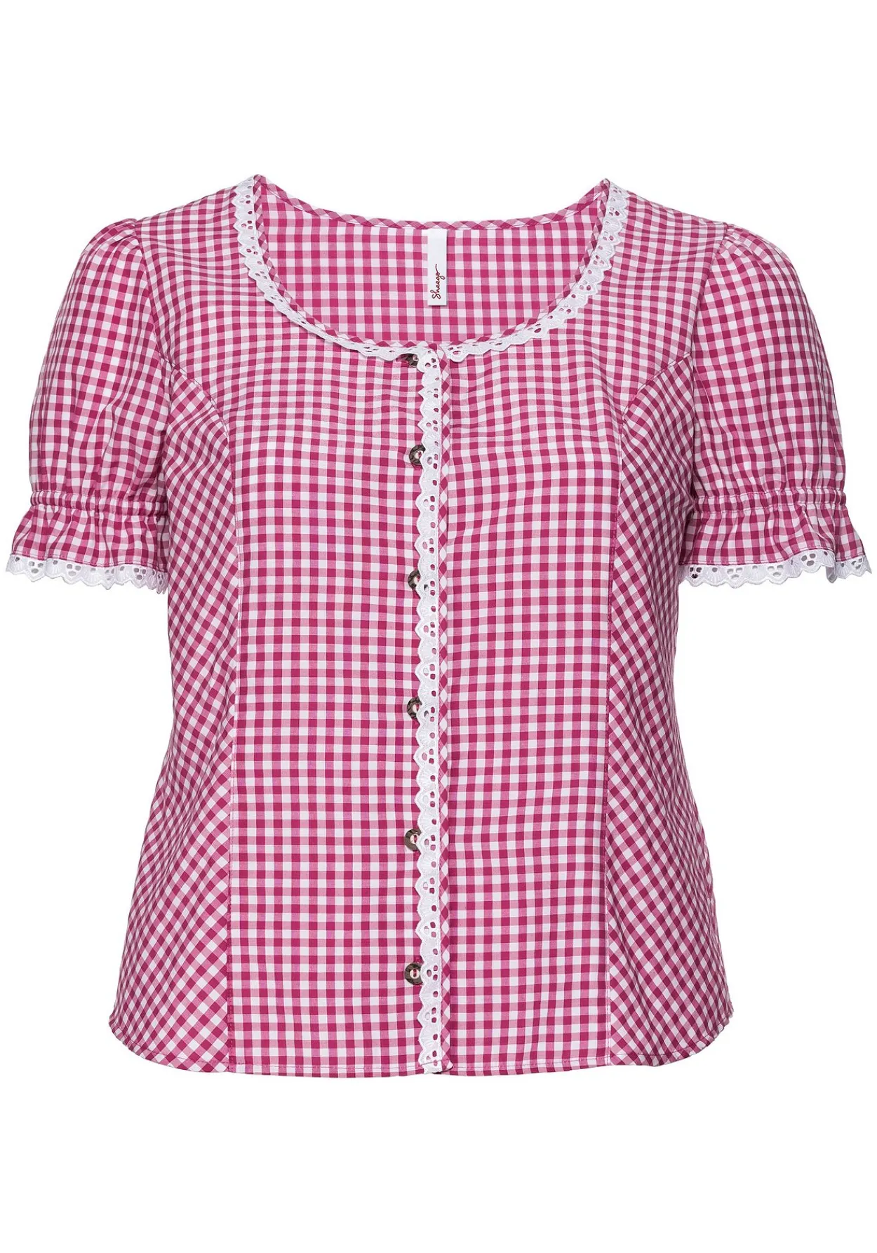 Trachtenbluse mit typischem Trachtenkaro<sheego Fashion