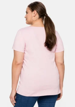Trachtenshirt mit Hirsch-Druck und Kurzarm<sheego Clearance