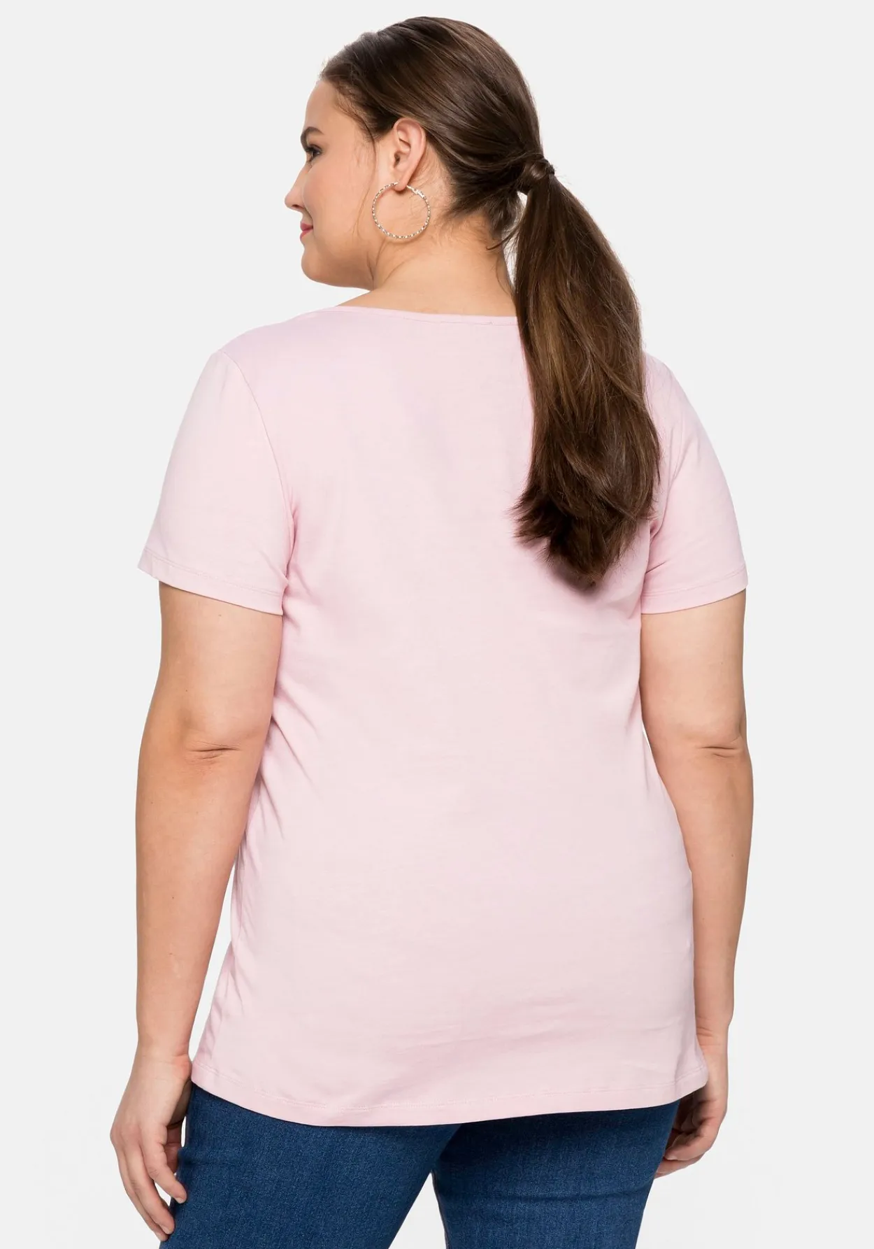 Trachtenshirt mit Hirsch-Druck und Kurzarm<sheego Clearance