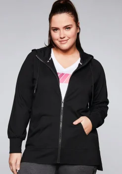 Trainingsjacke mit Kapuze, aus Sweat<sheego Discount