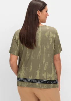 T-Shirt mit Animal-Frontprint<sheego Hot