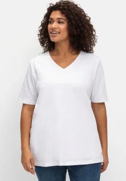 T-Shirt mit doppellagigem Vorderteil<sheego New