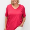 T-Shirt mit doppellagigem Vorderteil<sheego Clearance