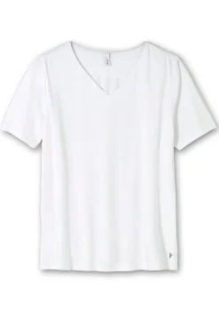 T-Shirt mit doppellagigem Vorderteil<sheego New