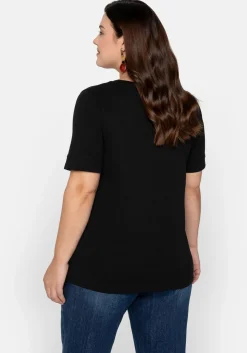T-Shirt mit gesteppter Falte vorn, aus Jersey<sheego Best