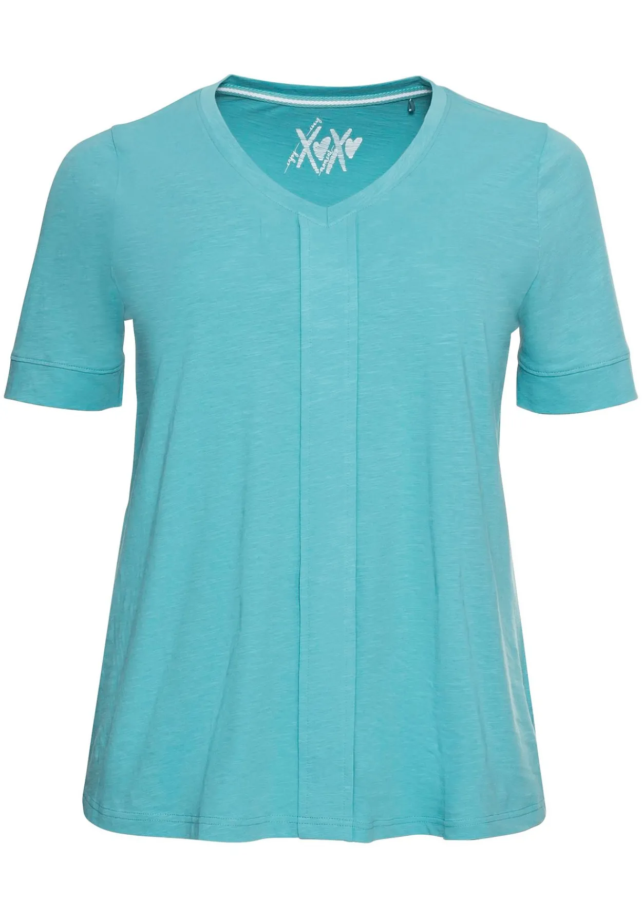 T-Shirt mit gesteppter Falte vorn, aus Jersey<sheego Sale