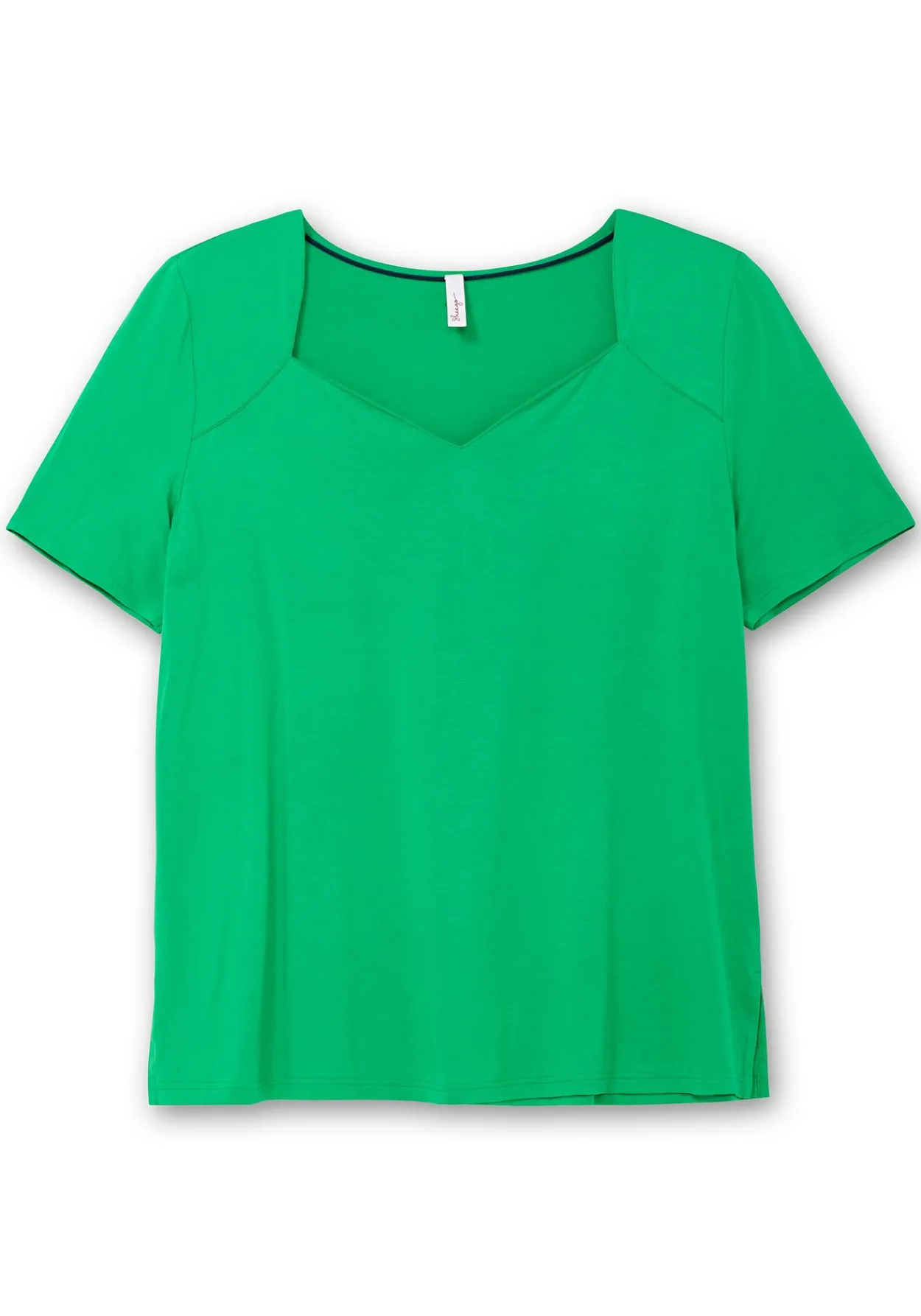 T-Shirt mit herzförmigem Ausschnitt<sheego Outlet